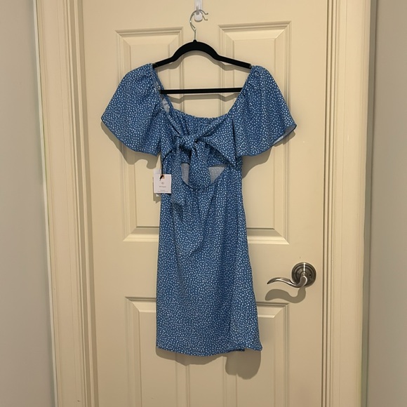 Blue Mini Dress - Picture 3 of 5